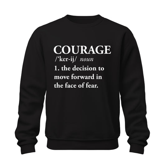 Black - Courage Crewneck