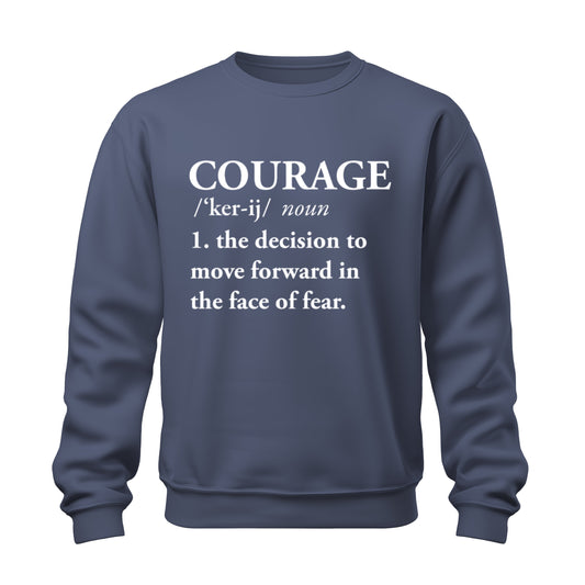 Denim Blue - Courage Crewneck