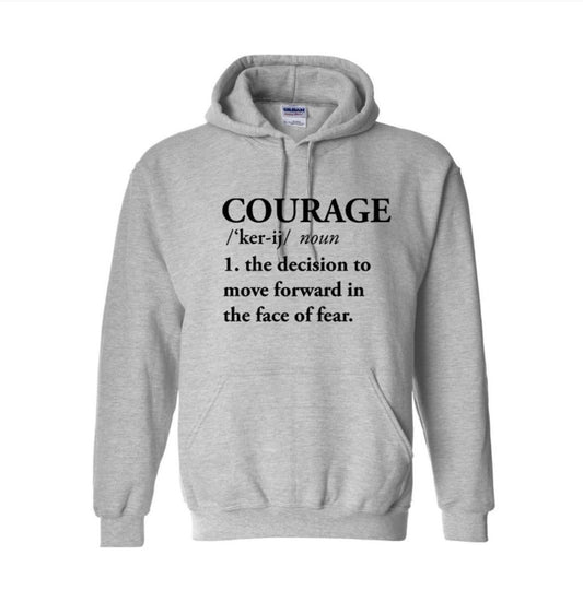 Heather Gray - Courage Hoodie