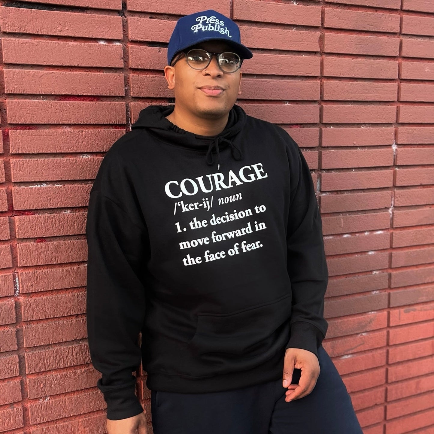 Black - Courage Hoodie